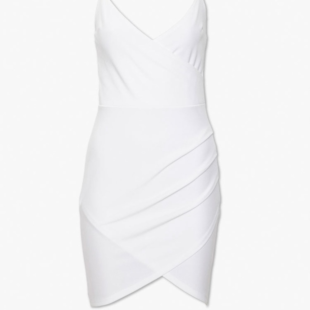Tulip-hem mini dress